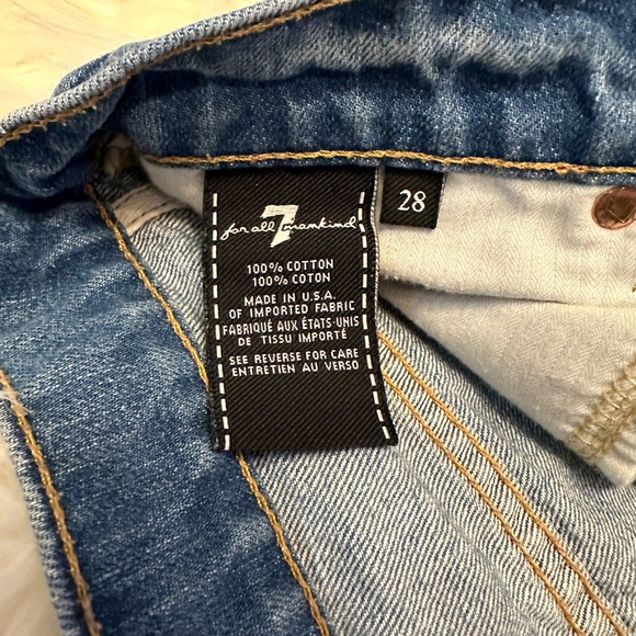 7 for all mankind Jean Shorts Size 28 - Picture 4 of 6